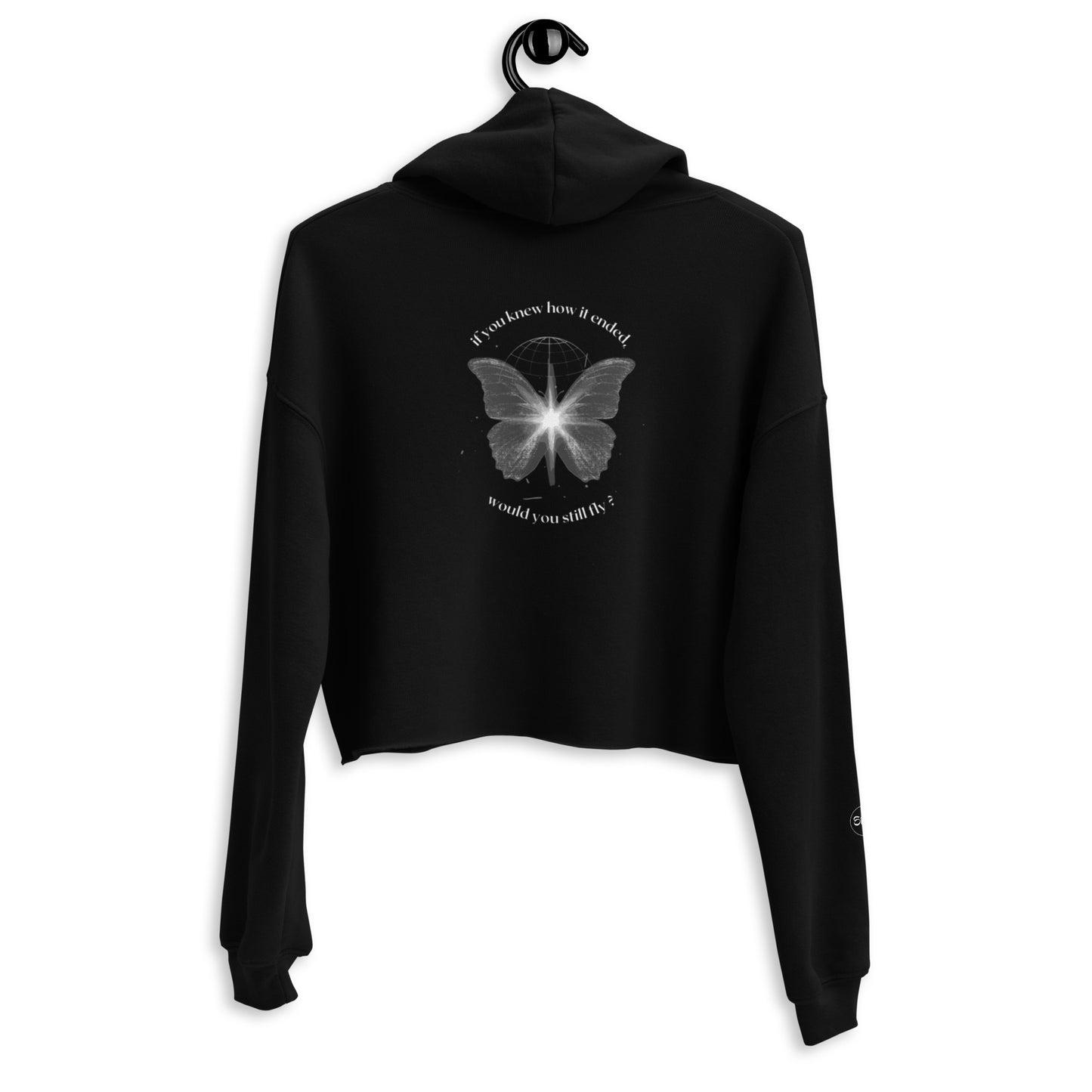 Selfish ButterFly Crop Hoodie