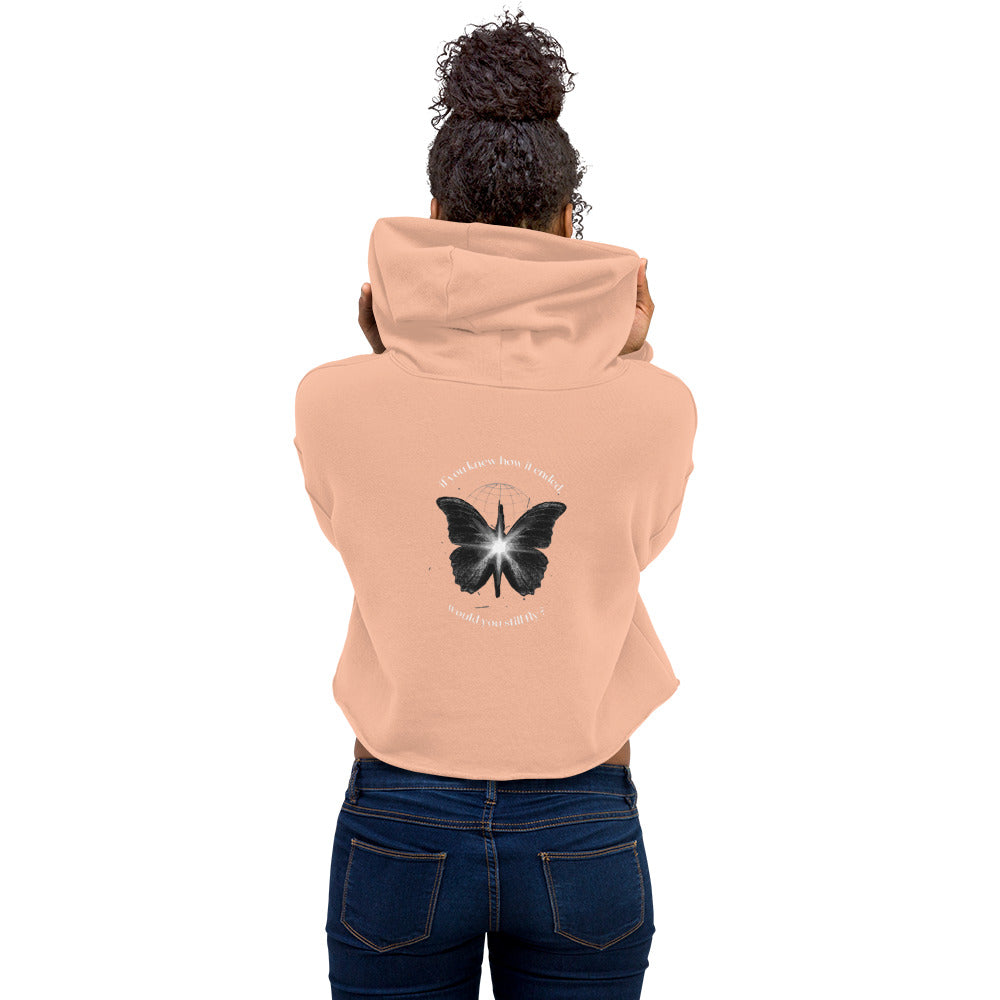 Selfish ButterFly Crop Hoodie